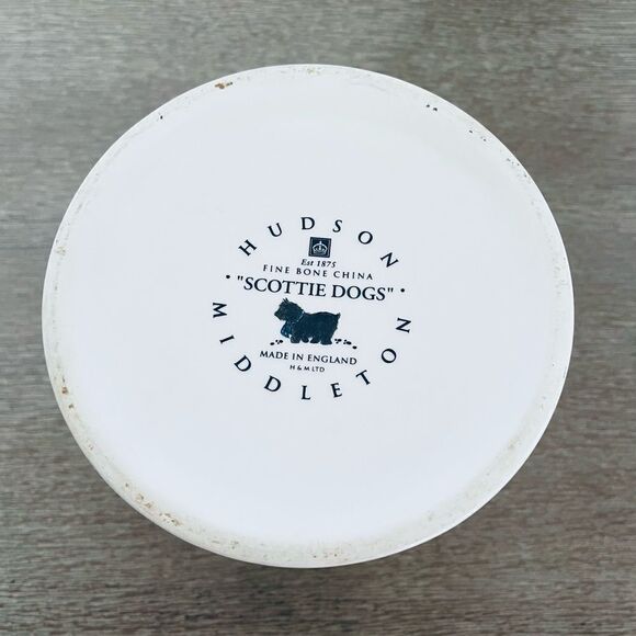 Vintage Hudson Middleton Scottie Dogs Bone China Vase - Picture 5 of 5